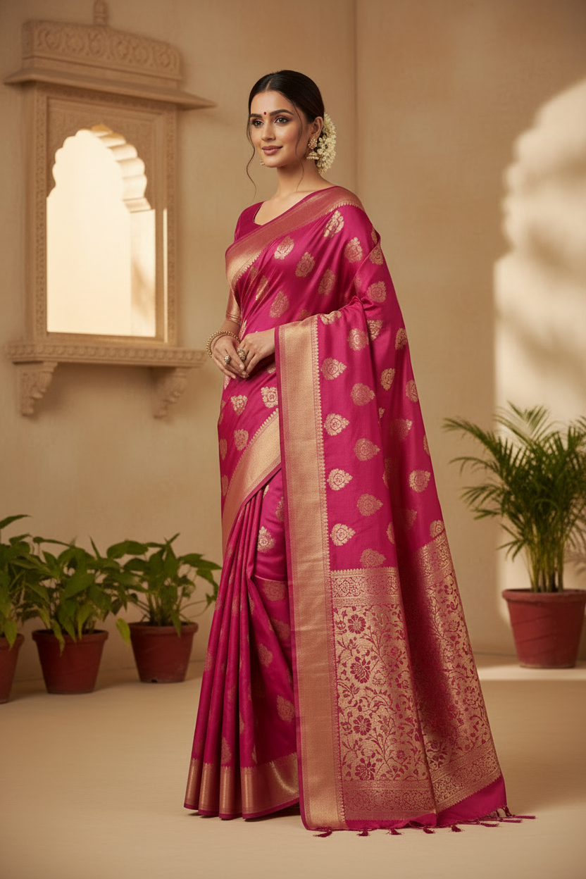 Alternate Banarasi Soft silk collection model image